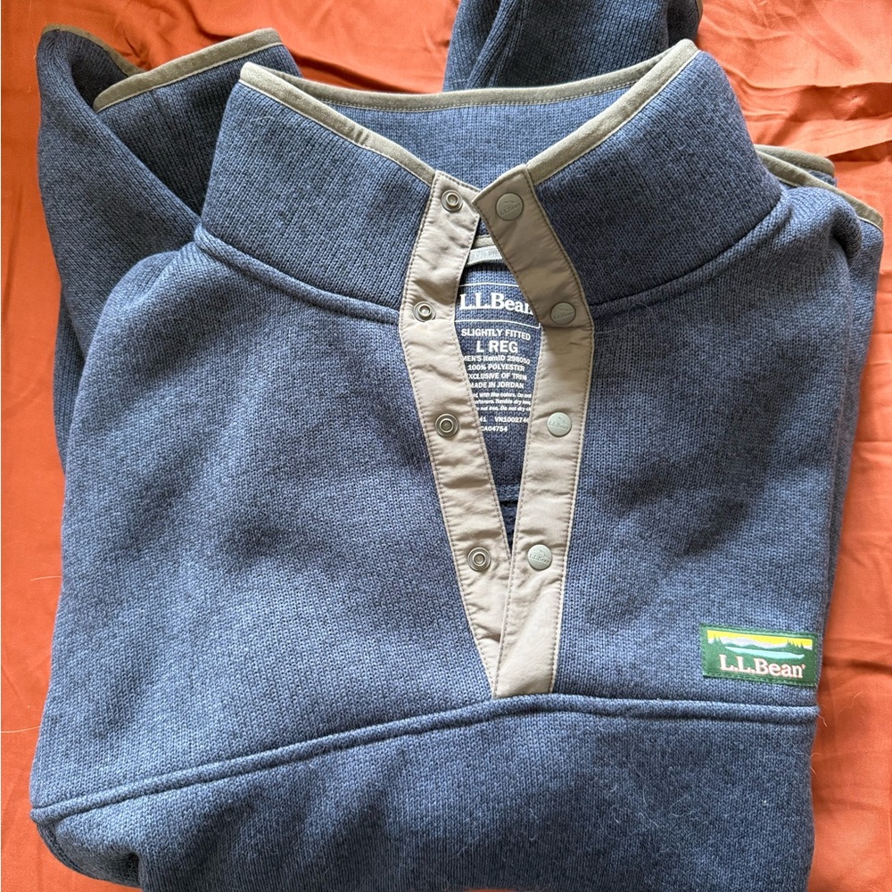 L.L. Bean Blue Pullover NWOT